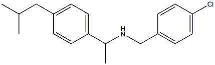 [(4-chlorophenyl)methyl]({1-[4-(2-methylpropyl)phenyl]ethyl})amine Struktur