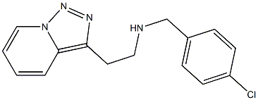 [(4-chlorophenyl)methyl](2-{[1,2,4]triazolo[3,4-a]pyridin-3-yl}ethyl)amine Struktur