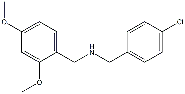 [(4-chlorophenyl)methyl][(2,4-dimethoxyphenyl)methyl]amine Struktur