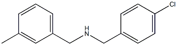 [(4-chlorophenyl)methyl][(3-methylphenyl)methyl]amine Struktur