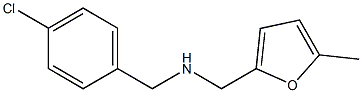 [(4-chlorophenyl)methyl][(5-methylfuran-2-yl)methyl]amine Struktur