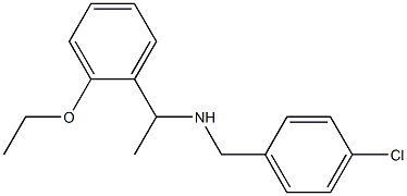 [(4-chlorophenyl)methyl][1-(2-ethoxyphenyl)ethyl]amine Struktur