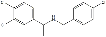 [(4-chlorophenyl)methyl][1-(3,4-dichlorophenyl)ethyl]amine Struktur