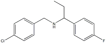 [(4-chlorophenyl)methyl][1-(4-fluorophenyl)propyl]amine Struktur