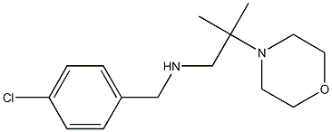 [(4-chlorophenyl)methyl][2-methyl-2-(morpholin-4-yl)propyl]amine Struktur