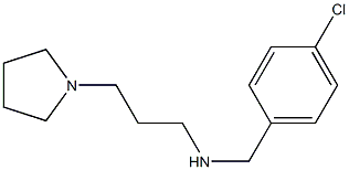 [(4-chlorophenyl)methyl][3-(pyrrolidin-1-yl)propyl]amine Struktur