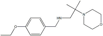 [(4-ethoxyphenyl)methyl][2-methyl-2-(morpholin-4-yl)propyl]amine Struktur