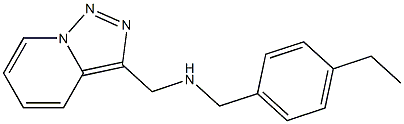 [(4-ethylphenyl)methyl]({[1,2,4]triazolo[3,4-a]pyridin-3-ylmethyl})amine Struktur