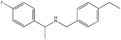 [(4-ethylphenyl)methyl][1-(4-fluorophenyl)ethyl]amine Struktur