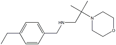 [(4-ethylphenyl)methyl][2-methyl-2-(morpholin-4-yl)propyl]amine Struktur