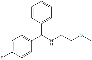 [(4-fluorophenyl)(phenyl)methyl](2-methoxyethyl)amine Struktur