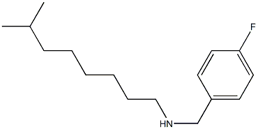 [(4-fluorophenyl)methyl](7-methyloctyl)amine Struktur