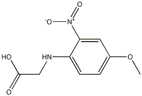 [(4-methoxy-2-nitrophenyl)amino]acetic acid Struktur