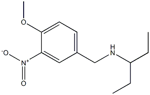 [(4-methoxy-3-nitrophenyl)methyl](pentan-3-yl)amine Struktur