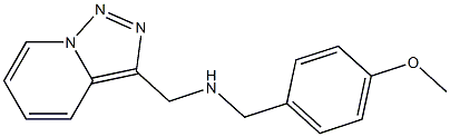 [(4-methoxyphenyl)methyl]({[1,2,4]triazolo[3,4-a]pyridin-3-ylmethyl})amine Struktur