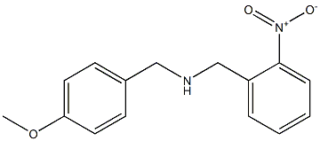 [(4-methoxyphenyl)methyl][(2-nitrophenyl)methyl]amine Struktur