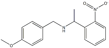 [(4-methoxyphenyl)methyl][1-(2-nitrophenyl)ethyl]amine Struktur