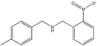 [(4-methylphenyl)methyl][(2-nitrophenyl)methyl]amine Struktur