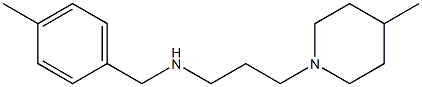 [(4-methylphenyl)methyl][3-(4-methylpiperidin-1-yl)propyl]amine Struktur