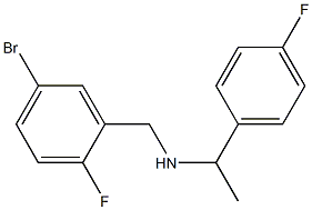 [(5-bromo-2-fluorophenyl)methyl][1-(4-fluorophenyl)ethyl]amine Struktur