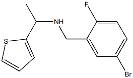 [(5-bromo-2-fluorophenyl)methyl][1-(thiophen-2-yl)ethyl]amine Struktur