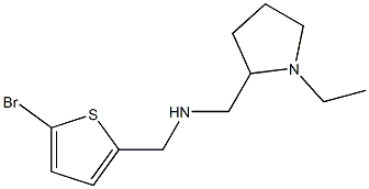 [(5-bromothiophen-2-yl)methyl][(1-ethylpyrrolidin-2-yl)methyl]amine Struktur