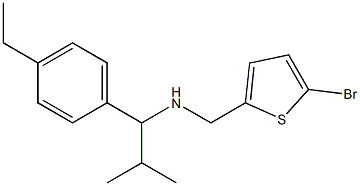 [(5-bromothiophen-2-yl)methyl][1-(4-ethylphenyl)-2-methylpropyl]amine Struktur