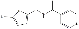 [(5-bromothiophen-2-yl)methyl][1-(pyridin-4-yl)ethyl]amine Struktur