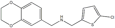 [(5-chlorothiophen-2-yl)methyl](2,3-dihydro-1,4-benzodioxin-6-ylmethyl)amine Struktur