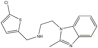 [(5-chlorothiophen-2-yl)methyl][2-(2-methyl-1H-1,3-benzodiazol-1-yl)ethyl]amine Struktur