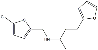 [(5-chlorothiophen-2-yl)methyl][4-(furan-2-yl)butan-2-yl]amine Struktur