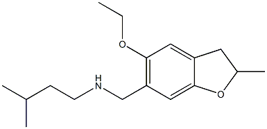 [(5-ethoxy-2-methyl-2,3-dihydro-1-benzofuran-6-yl)methyl](3-methylbutyl)amine Struktur