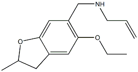 [(5-ethoxy-2-methyl-2,3-dihydro-1-benzofuran-6-yl)methyl](prop-2-en-1-yl)amine Struktur