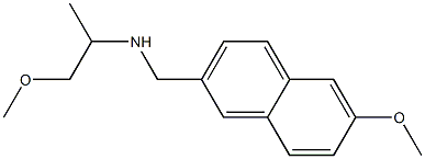 [(6-methoxynaphthalen-2-yl)methyl](1-methoxypropan-2-yl)amine Struktur