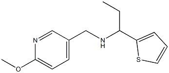 [(6-methoxypyridin-3-yl)methyl][1-(thiophen-2-yl)propyl]amine Struktur