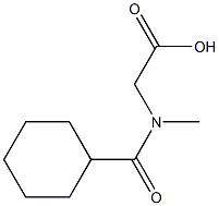 [(cyclohexylcarbonyl)(methyl)amino]acetic acid Struktur