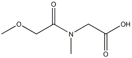 [(methoxyacetyl)(methyl)amino]acetic acid Struktur