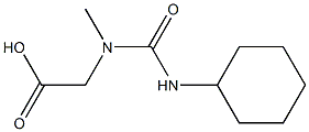 [[(cyclohexylamino)carbonyl](methyl)amino]acetic acid Struktur