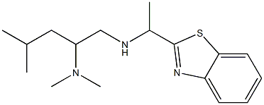 [1-(1,3-benzothiazol-2-yl)ethyl][2-(dimethylamino)-4-methylpentyl]amine Struktur