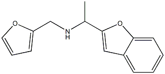 [1-(1-benzofuran-2-yl)ethyl](furan-2-ylmethyl)amine Struktur