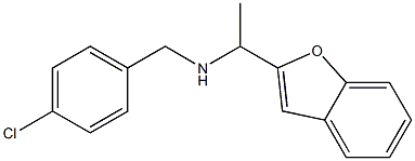 [1-(1-benzofuran-2-yl)ethyl][(4-chlorophenyl)methyl]amine Struktur