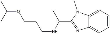 [1-(1-methyl-1H-1,3-benzodiazol-2-yl)ethyl][3-(propan-2-yloxy)propyl]amine Struktur