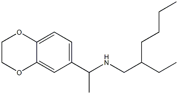 [1-(2,3-dihydro-1,4-benzodioxin-6-yl)ethyl](2-ethylhexyl)amine Struktur