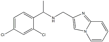 [1-(2,4-dichlorophenyl)ethyl]({imidazo[1,2-a]pyridin-2-ylmethyl})amine Struktur