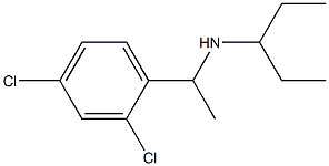 [1-(2,4-dichlorophenyl)ethyl](pentan-3-yl)amine Struktur