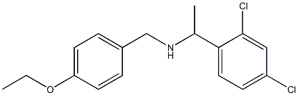 [1-(2,4-dichlorophenyl)ethyl][(4-ethoxyphenyl)methyl]amine Struktur