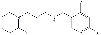 [1-(2,4-dichlorophenyl)ethyl][3-(2-methylpiperidin-1-yl)propyl]amine Struktur