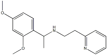 [1-(2,4-dimethoxyphenyl)ethyl][2-(pyridin-2-yl)ethyl]amine Struktur