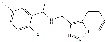 [1-(2,5-dichlorophenyl)ethyl]({[1,2,4]triazolo[3,4-a]pyridin-3-ylmethyl})amine Struktur