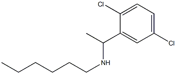 [1-(2,5-dichlorophenyl)ethyl](hexyl)amine Struktur